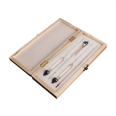 Set of alcohol meters in a wooden box в Орле
