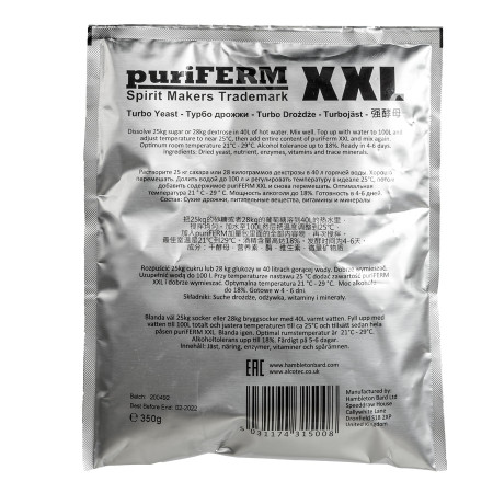 Turbo yeast alcohol "PuriFerm XXL" (350 gr) в Орле