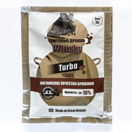 Turbo yeast alcohol BragMan "Whisky TURBO" (72 gr) в Орле