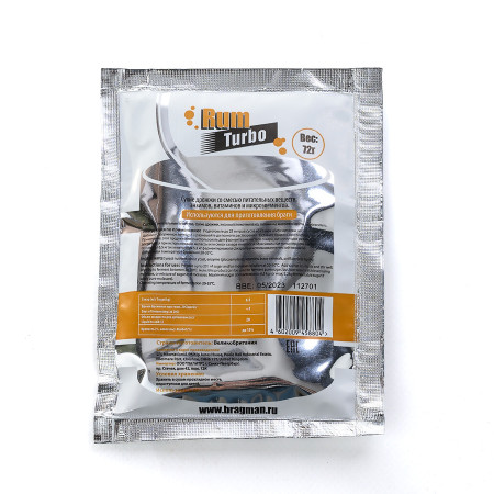 Turbo yeast alcohol BragMan "RUM TURBO" (72 gr) в Орле